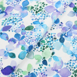 Jersey - Hydrangea blau mint flieder